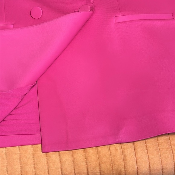 Good American Scuba 2.0 Fuchsia Bright Pink Blazer size 5 or 2XL - Picture 10 of 16